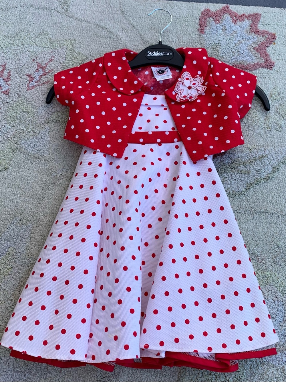 Vintage Good Lad 2-Piece Toddler Girl Dress & Bolero Jacket Set